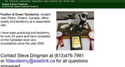 Desktop Screenshot of fd-taxidermy.ws